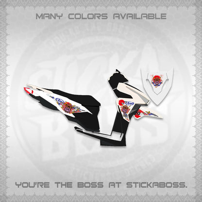 CLICK 125 V1 VARIO DECALS (2026 NEW SAMURAI MOTIF) STICKER KITS BY STICKABOSS