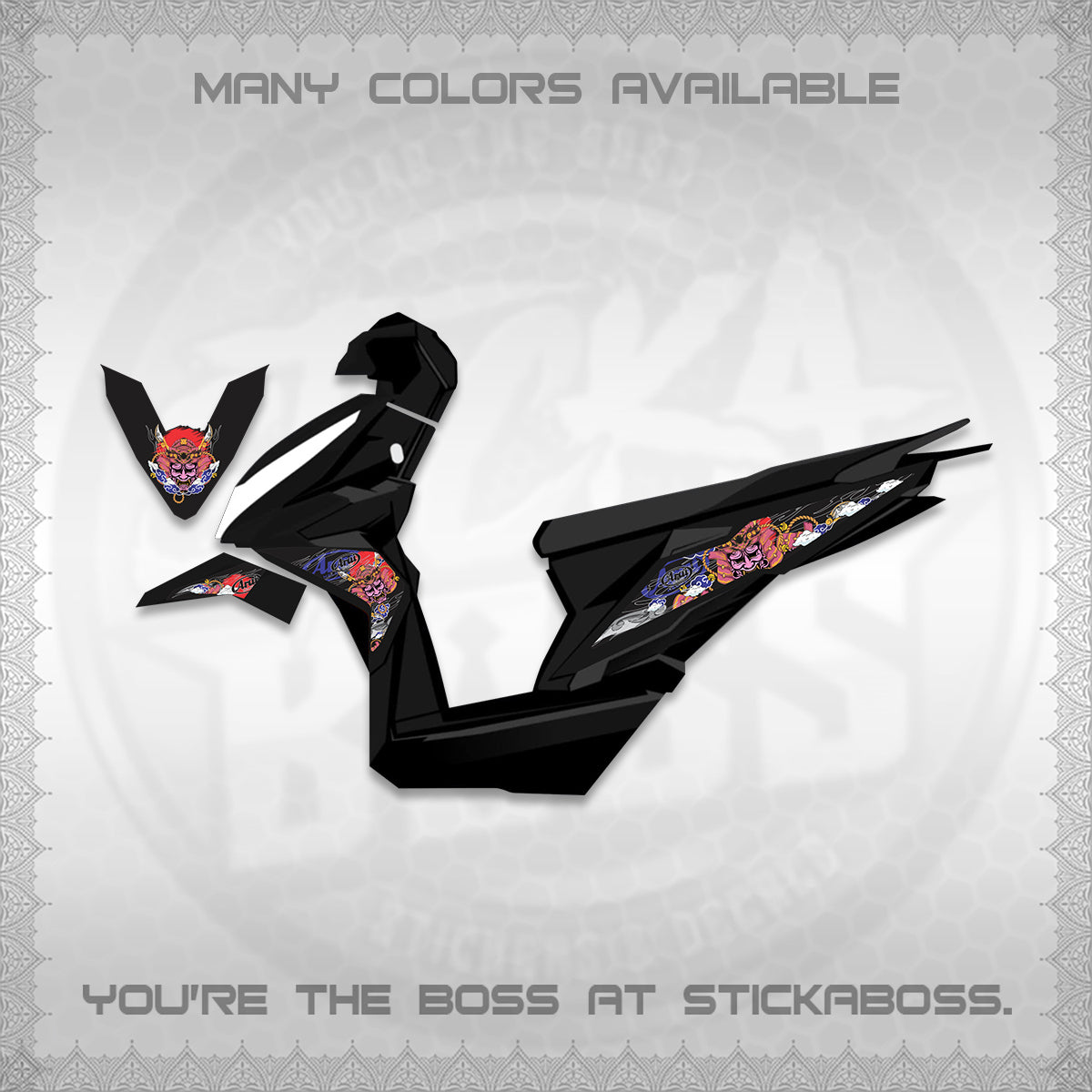 BEAT FI V2 INDO DECALS (2026 NEW SAMURAI MOTIF) STICKER KITS BY STICKABOSS