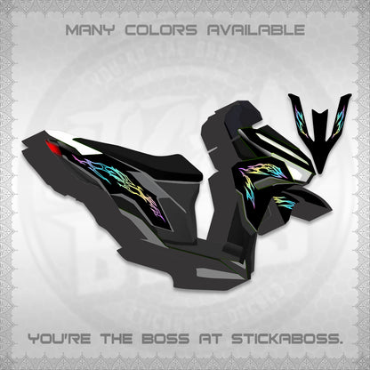 CLICK 125 V3 DECALS (2026 T2 LIGHTNING DESIGN) STICKER KITS BY STICKABOSS