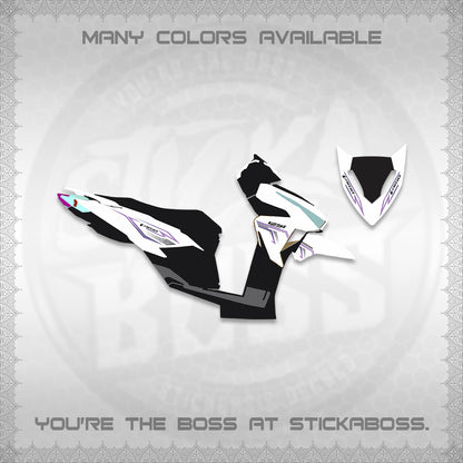 CLICK V1 VARIO DECALS FOR WHITE (2 TONE STRIPES 2026) STICKER DECALS By STICKABOSS