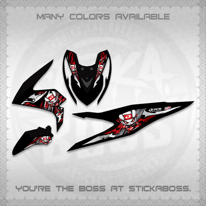 BEAT FI V3 FOR WHITE DECALS (2026 NEW RCB 2.0 DESIGN) STICKER KITS BY STICKABOSS