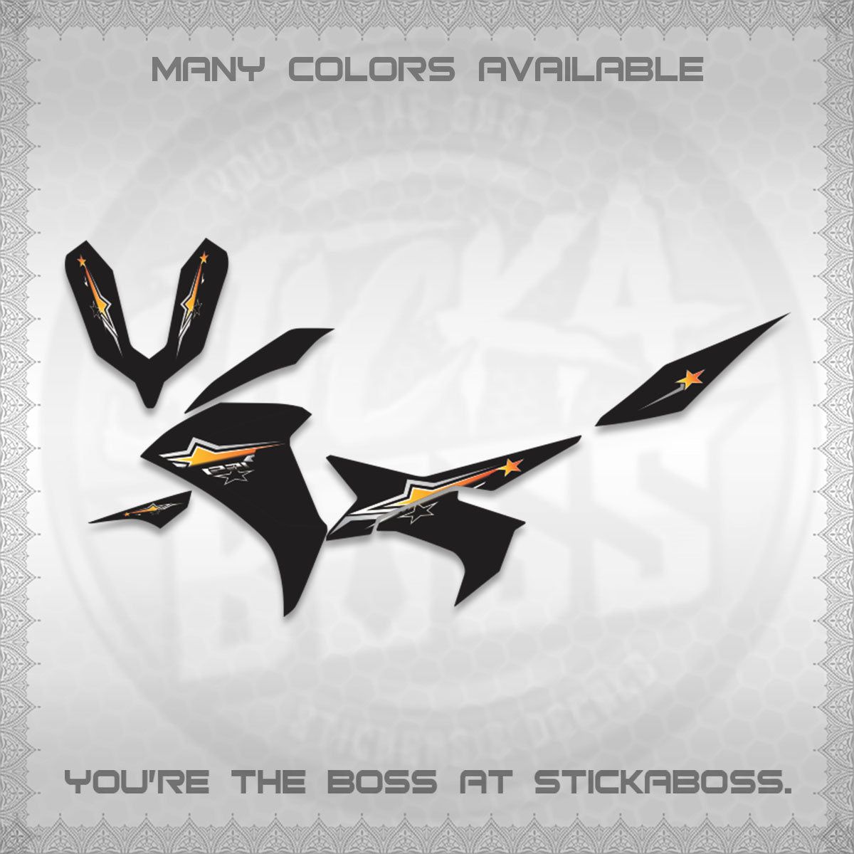 AEROX 155 V3 INDO DECALS (ALPHA TURBO 0004)STICKER DECALS By STICKABOSS