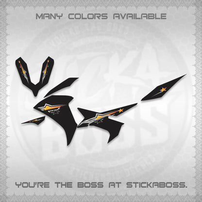 AEROX 155 V3 INDO DECALS (ALPHA TURBO 0004)STICKER DECALS By STICKABOSS