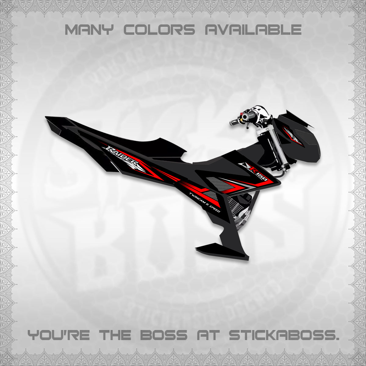 RAIDER 150 FI DECALS (TH CODE 1) STICKER DECALS BY STICKABOSS