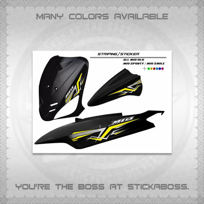 MIO SPORTY  SMILE INDO DECALS FOR WHITE (A24 VARIASI) STICKER DECALS BY STICKABOSS