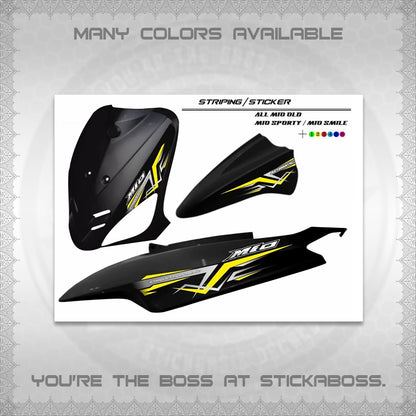 MIO SPORTY  SMILE INDO DECALS (A24 VARIASI)STICKER DECALS BY STICKABOSS (Copy)