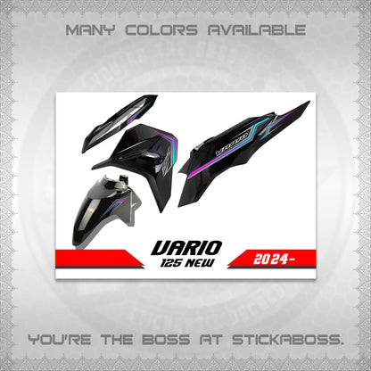 CLICK 125 V3 VARIO DECALS (2024 STRIPING MINIMALIST 002)STICKER DECALS By STICKABOSS (Copy)