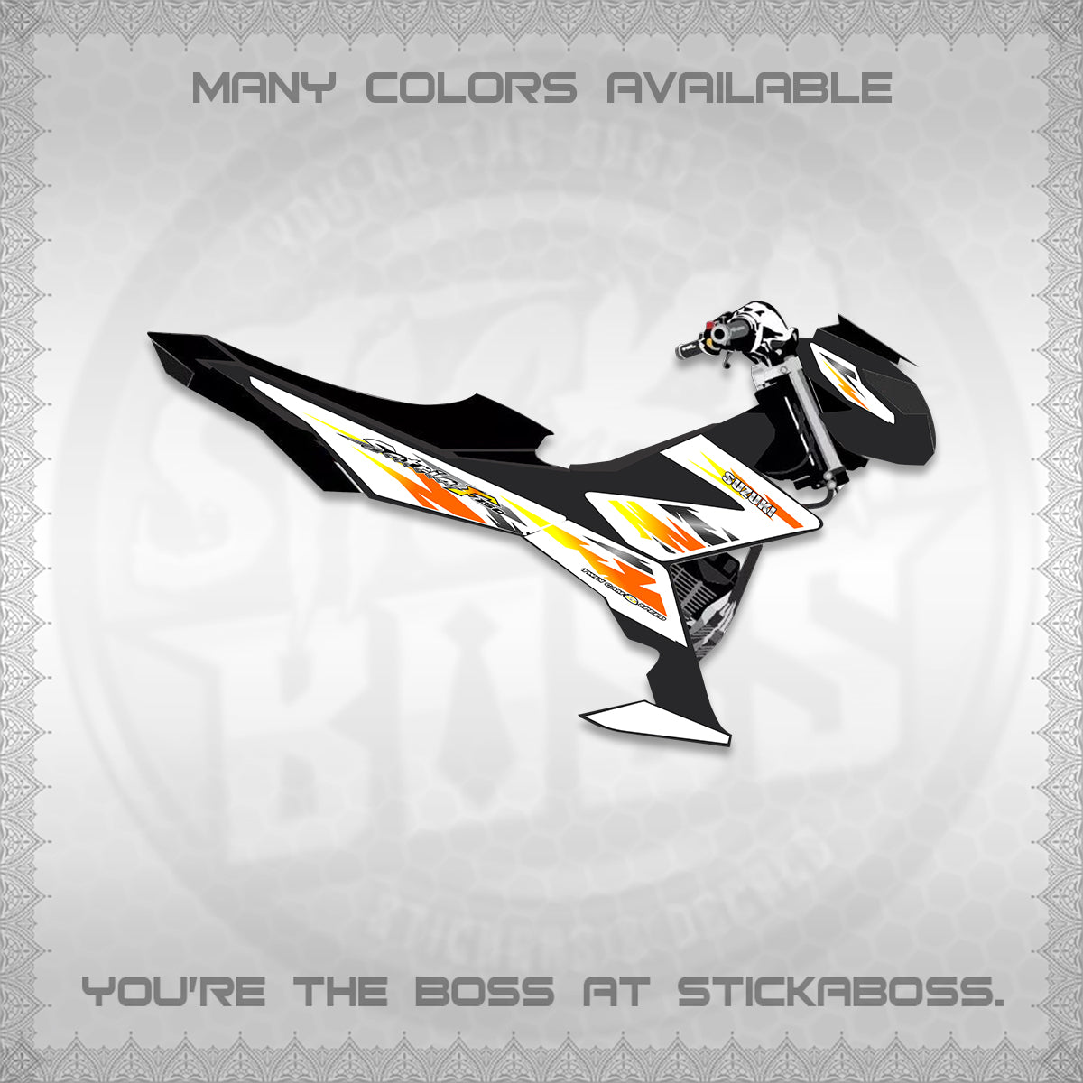 RAIDER 150 FI FOR WHITE SATRIA DECALS (TH CODE 2) STICKER DECALS BY STICKABOSS (Copy) (Copy)