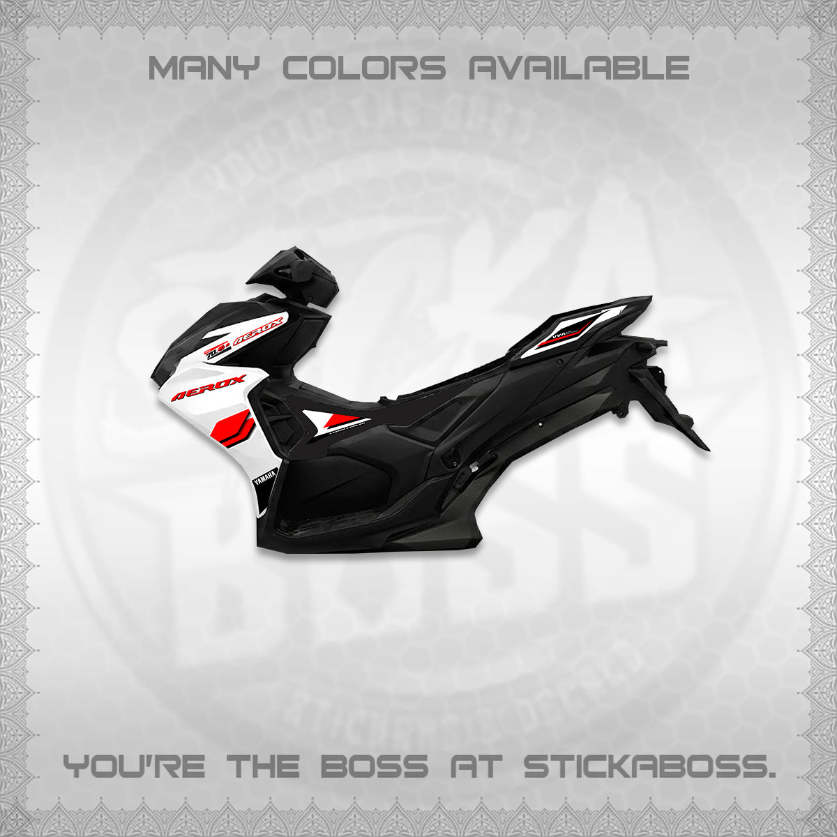 AEROX V3 DECALS (70TH ANNIVERSARY DESIGN) STICKER DECALS By STICKABOSS (Copy) (Copy) (Copy) (Copy) (Copy) (Copy)