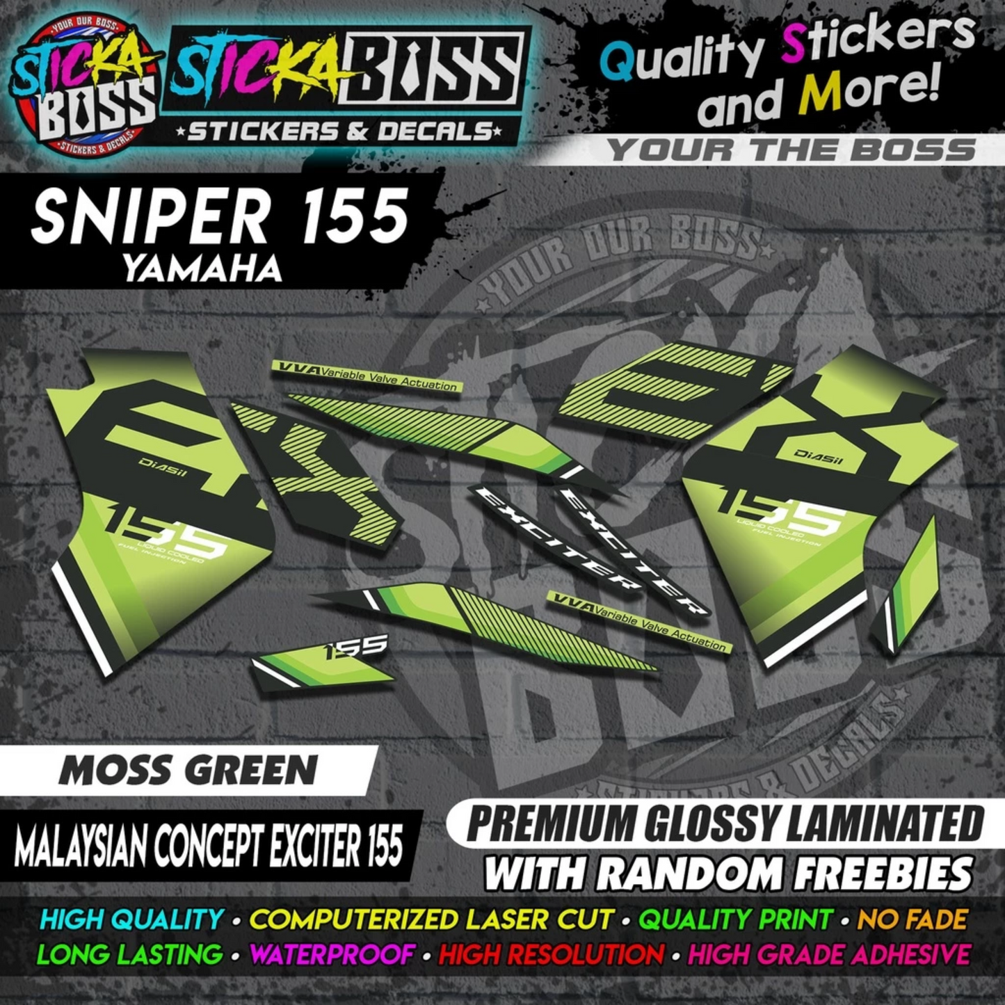 SNIPER 155 New Stock Decals [ MALAYSIAN CONCEPT EXCITER 155 ]