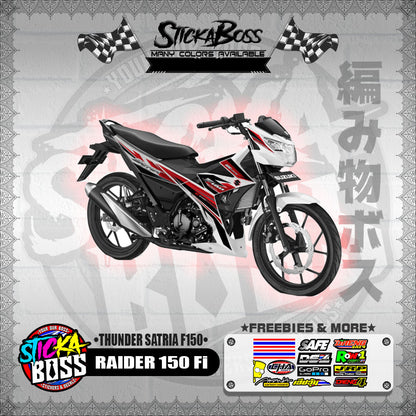 RAIDER 150 Fi DECALS ( THUNDER SATRIA F150 )【WITH FREEBIES】