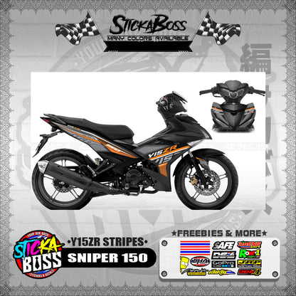 SNIPER 150 DECALS ( Y15ZR STRIPES )【WITH FREEBIES】