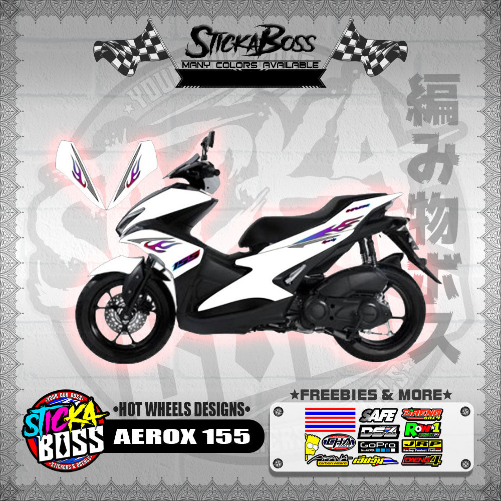 AEROX 155 DECALS ( HOT WHEELS DESIGNS )【WITH FREEBIES】