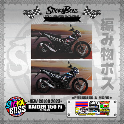 RAIDER 150 Fi DECALS ( NEW COLOR 2023 )【WITH FREEBIES】