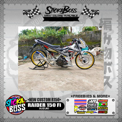 RAIDER 150 Fi DECALS ( NEW CUSTOM R150 )【WITH FREEBIES】