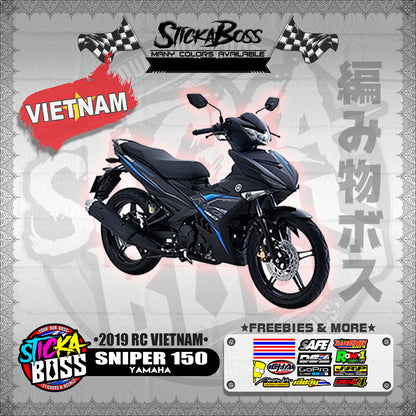 SNIPER 150 STOCK DECALS ( 2019 RC VIETNAM )【WITH FREEBIES】