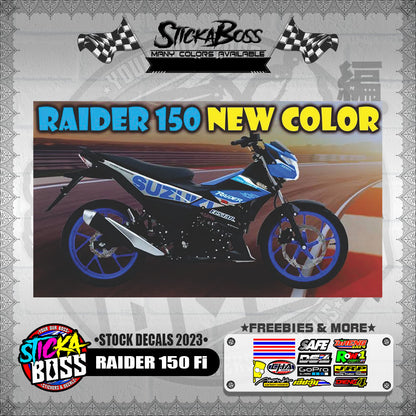 RAIDER 150 Fi ( STOCK DECALS 2023 )【WITH FREEBIES】
