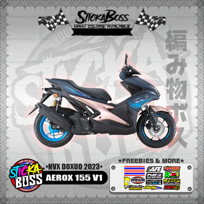 AEROX 155 V1 DECALS ( NVX DOXUO 2023 )【WITH FREEBIES】