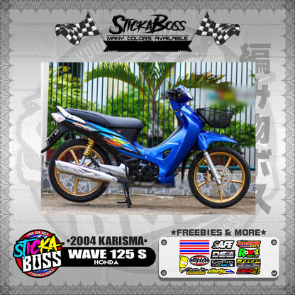 WAVE 125 S DECALS ( 2004 KARISMA )【WITH FREEBIES】