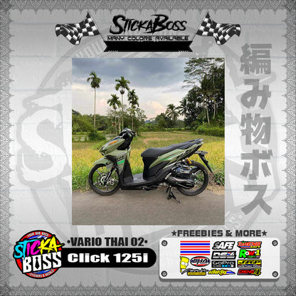 CLICK 125i V2 DECALS ( VARIO THAI 02 )【WITH FREEBIES】