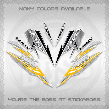 NMAX V2 FOR WHITE DECALS (2026 VARIO STYLE) STICKER DECALS By STICKABOSS