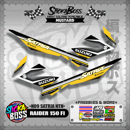 RAIDER 150 FI DECALS ( N09 SATRIA NTN )【WITH FREEBIES】