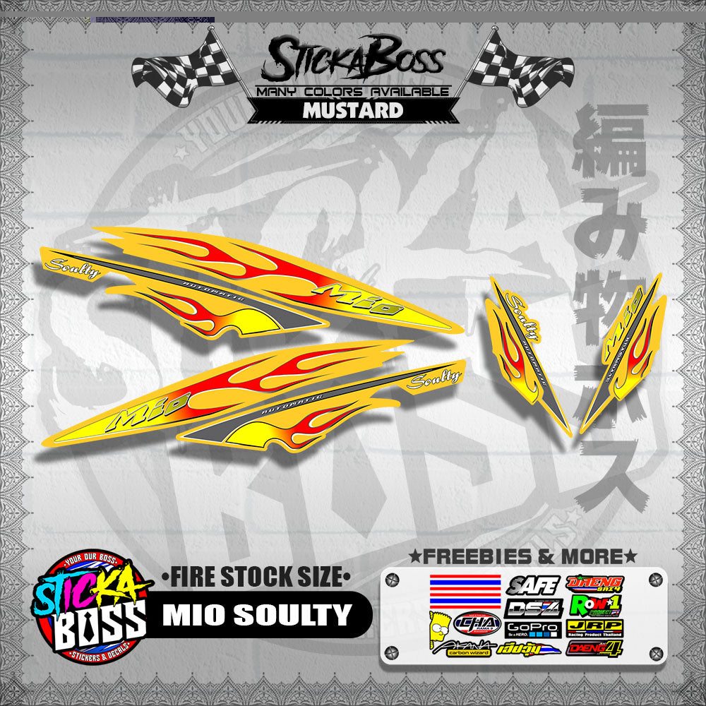 MIO SOULTY DECALS ( FIRE STOCK SIZE )【WITH FREEBIES】