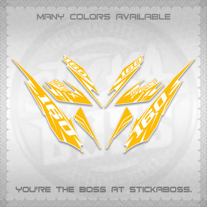 PCX 150 160 INDO FOR WHITE DECALS (2026 NEW 08 DESIGN) STICKER DECALS By STICKABOSS