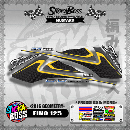 FINO 125 DECALS ( 2016 GEOMETRY )【WITH FREEBIES】