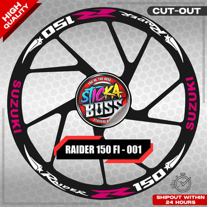 Suzuki Raider R150 Mag Sticker - 001 Star | VINYL WATERPROOF CUT-OUT DECALS