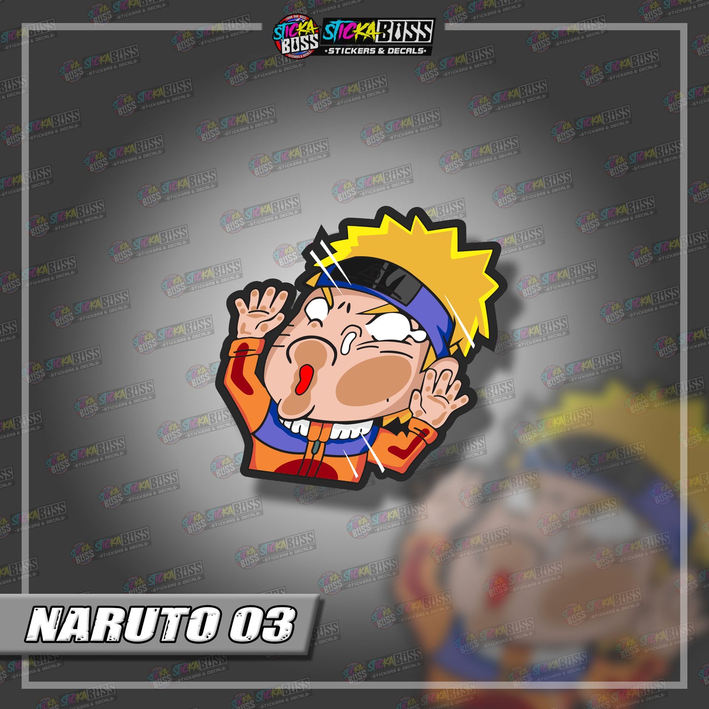 NARUTO PART 2 | ANIME PEEKER STICKER【VINYL PRINTED】( LAMINATED / WATERPROOF )