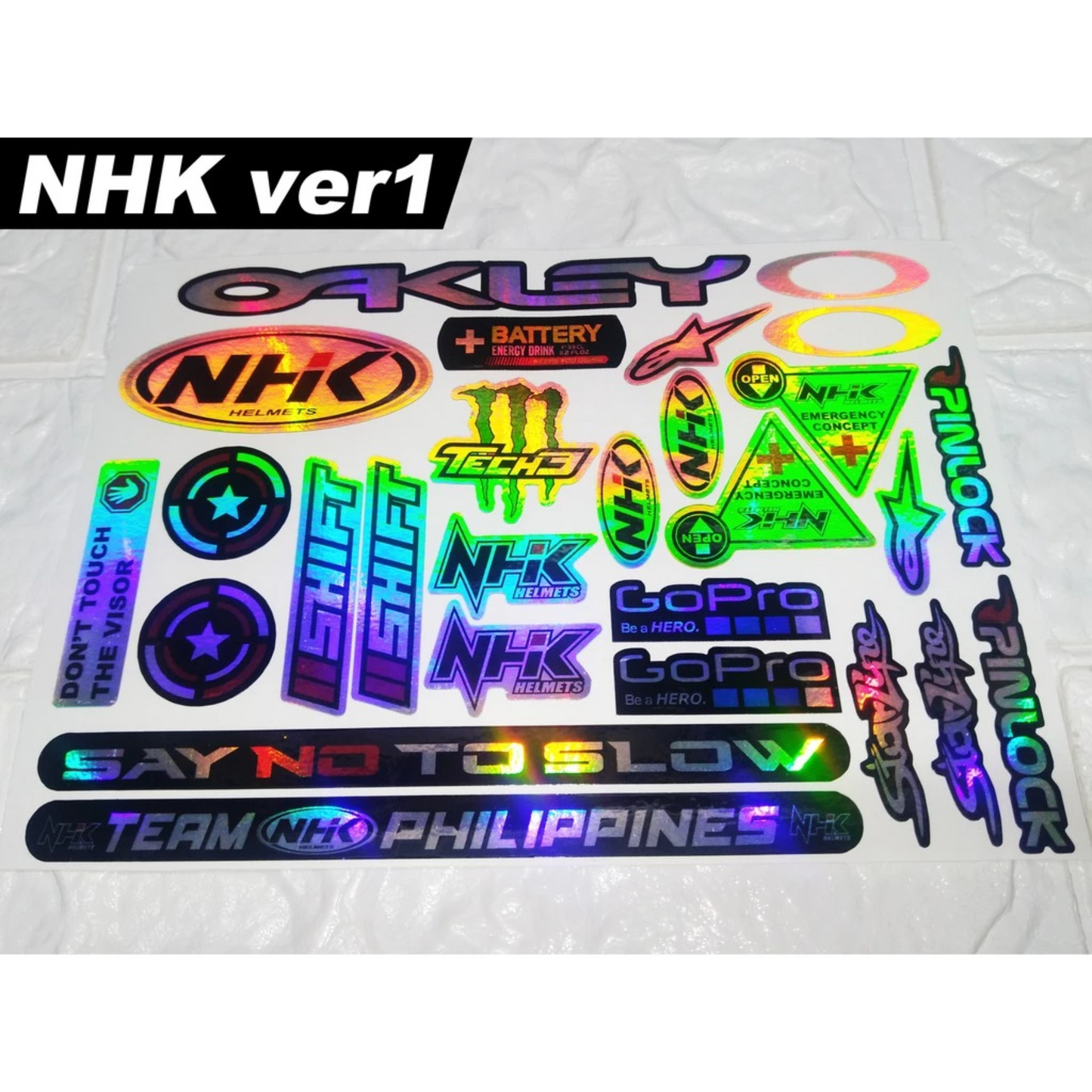【HOLOGRAM】HELMET VISOR STICKERS【HOLOGRAPHIC】