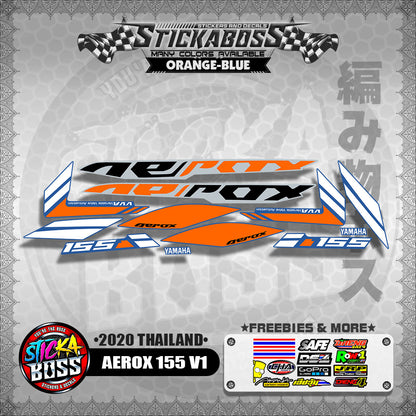 AEROX 155 V1 STOCK DECALS  ( 2020 THAILAND )【WITH FREEBIES】
