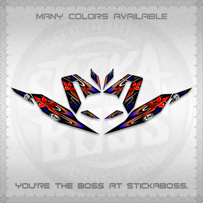 CLICK 125 V4 DECALS (2026 ARAI STAR RACING DESIGN) STICKER DECALS By STICKABOSS