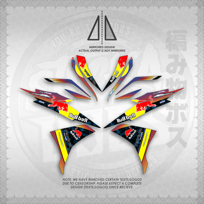 STICKER DECALS for SNIPER 135 MX (S135REBUIN)By STICKABOSS (SOFIE LAMINATED WATERPROOF)