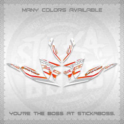 CLICK 125 V4 VARIO DECALS (2026 WHITE EDITION DESIGN) STICKER KITS By STICKABOSS