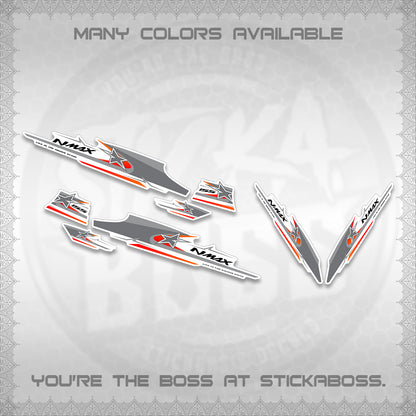 NMAX V1 FOR WHITE THAI-INDO DECALS (THMI 02 DESIGN)STICKER DECALS By STICKABOSS
