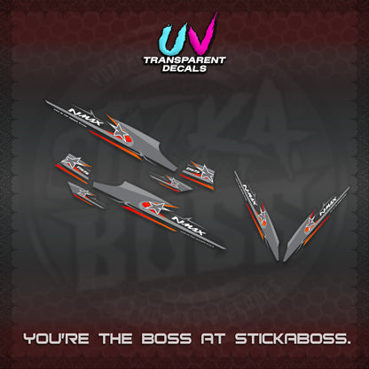NMAX V1 THAI-INDO  UV TRANSPARENT DECALS (THMI 02 DESIGN)STICKER DECALS By STICKABOSS