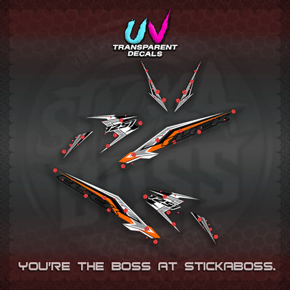 CLICK V2 UV TRANSPARENT VARIO DECALS (MOTIF POLET SAKURA DESIGN)STICKER DECALS By STICKABOSS