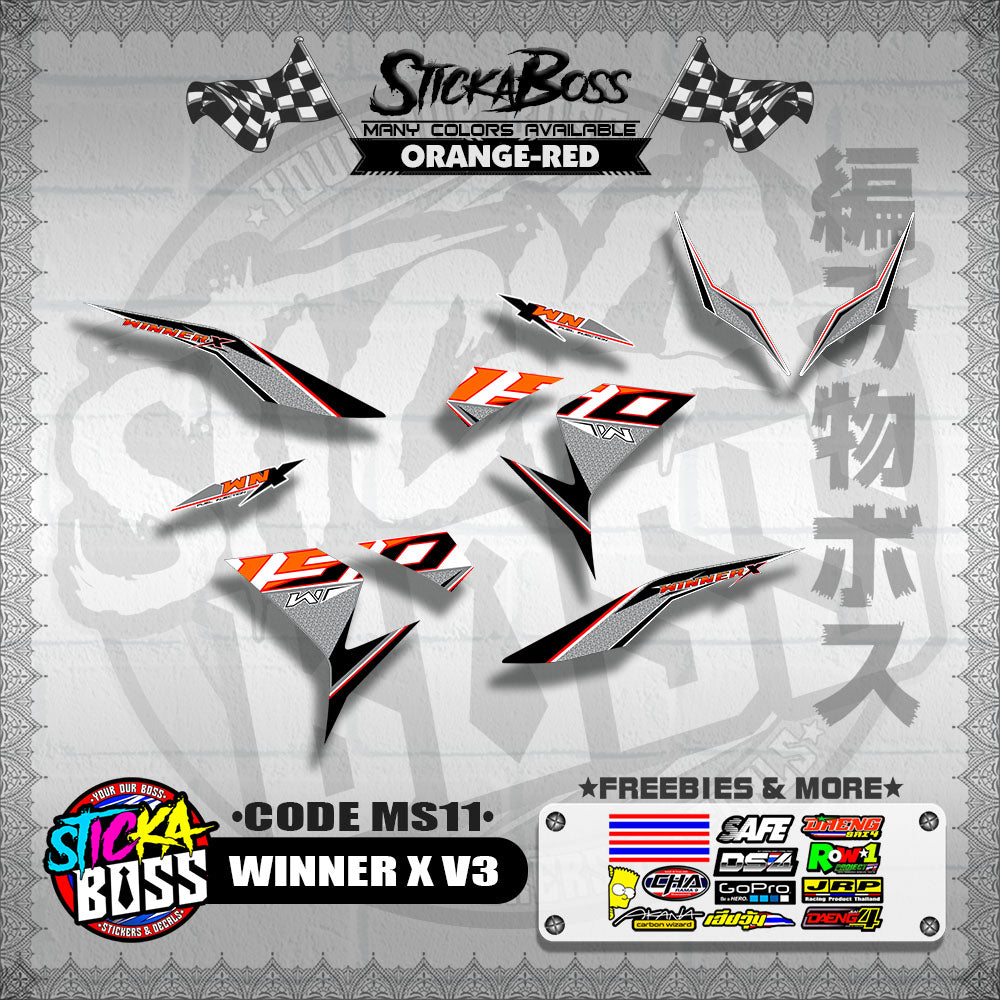 WINNER X V3 DECALS ( CODE MS11 )【WITH FREEBIES】