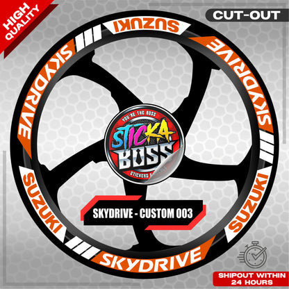SKYDRIVE MAG STICKER SET ( 2 MAGS ) - CUSTOM 003 | VINYL WATERPROOF CUT-OUT DECALS
