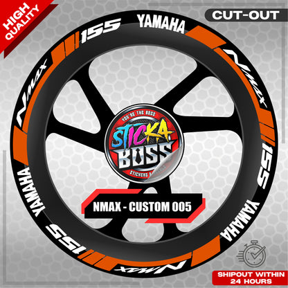 NMAX 155 MAG STICKER SET ( 2 MAGS ) - CUSTOM 005 | VINYL WATERPROOF CUT-OUT DECALS