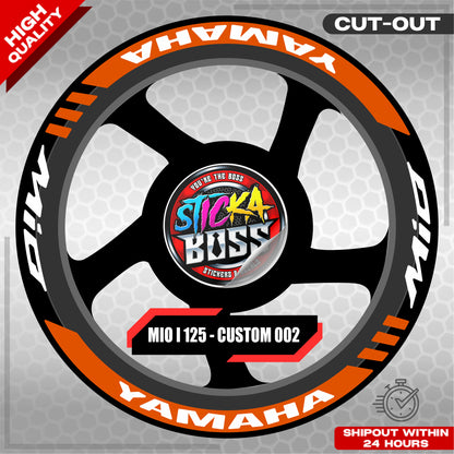 MIO I 125 MAG STICKER SET  ( 2 MAGS ) - CUSTOM 002 | VINYL WATERPROOF CUT-OUT DECALS