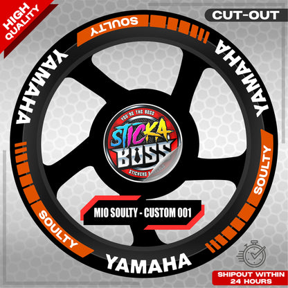 MIO SOULTY MAG STICKER SET ( 2 MAGS ) - CUSTOM 001 | VINYL WATERPROOF CUT-OUT DECALS