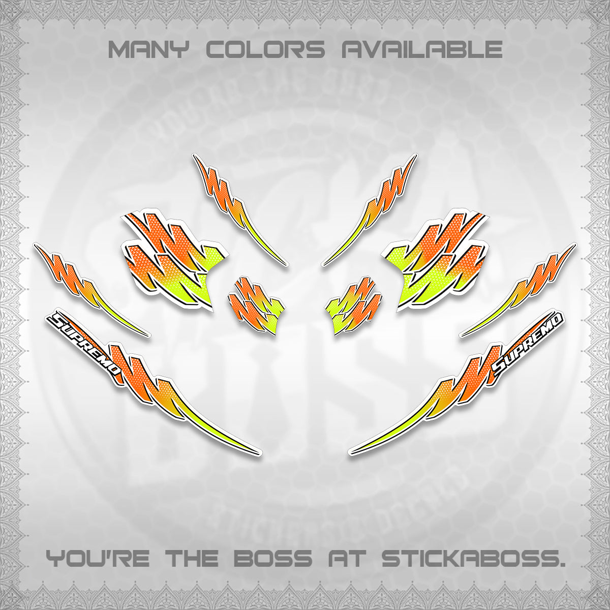 ADV 160 FOR WHITE STRIPING (2 TONE PUTRA VIRDIAN)STICKER DECALS BY STICKABOSS