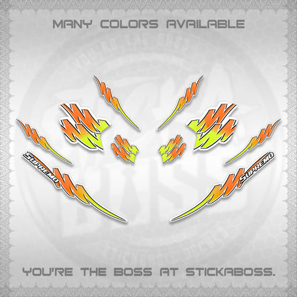 ADV 160 FOR WHITE STRIPING (2 TONE PUTRA VIRDIAN)STICKER DECALS BY STICKABOSS