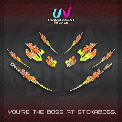 ADV 160 UV TRANSPARENT STRIPING(2 TONE PUTREA VIRDIAN) STICKER DECALS By STICKABOSS