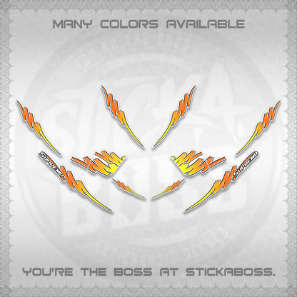 AEROX V2 FOR WHITE STRIPING DECALS (2 TONE PUTRA VIRDIAN)STICKER DECALS BY STICKABOSS