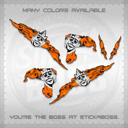 CLICK V3 DECALS (SOLO STATUE OF GOD DESIGN)STICKER DECALS By STICKABOSS