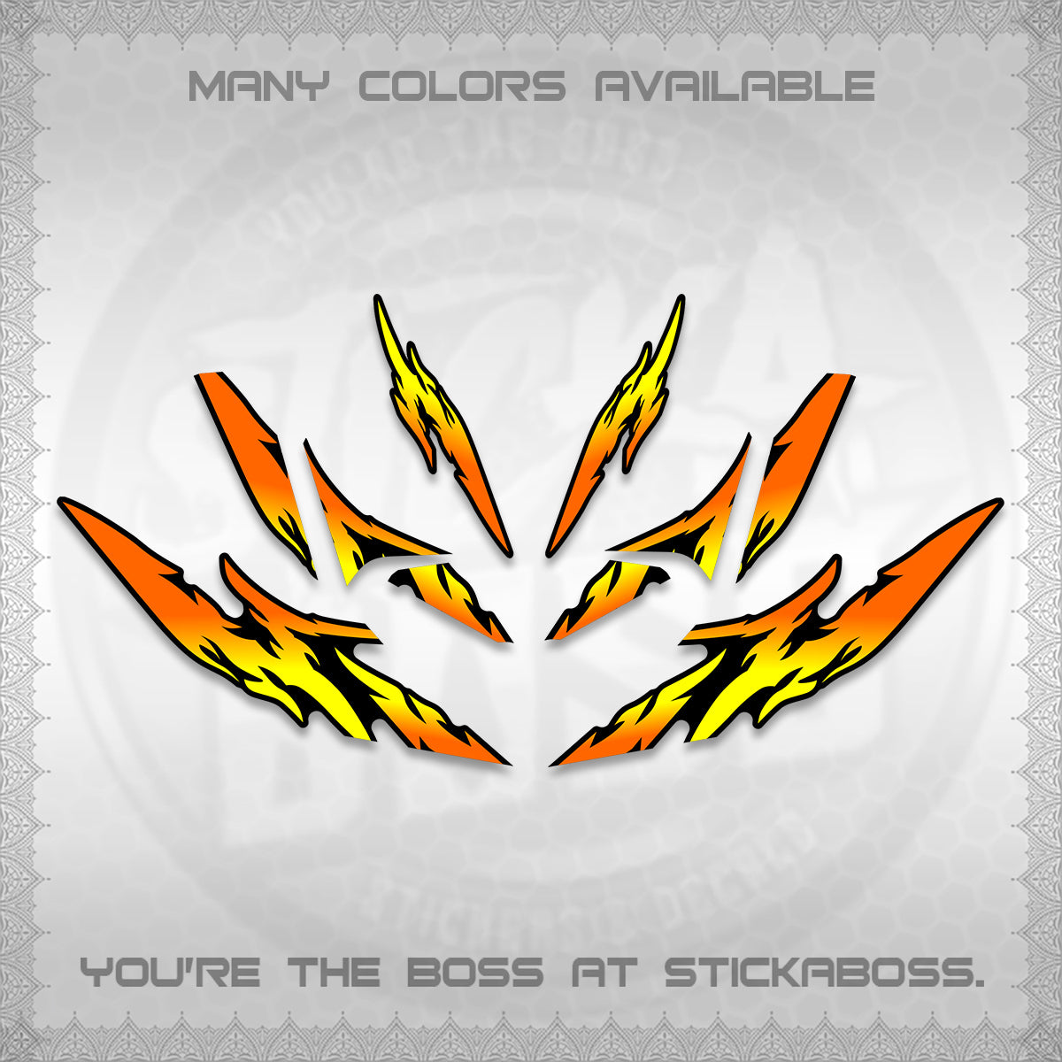 CLICK 125 V4 VARIO DECALS (2026 TAMIYA-STYLE RACING DESIGN) STICKER KITS By STICKABOSS